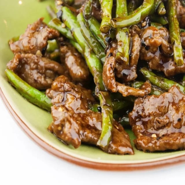 干扁豆牛 String Beans Beef.